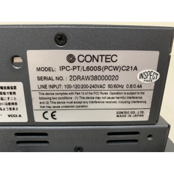 CONTEC IPC-PT/L600S(PCW)C21A Panel Computer W/ WinNT 4.0 Service Pack 6.0